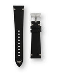 Bracelet en cuir italien noir - Dédale Watches