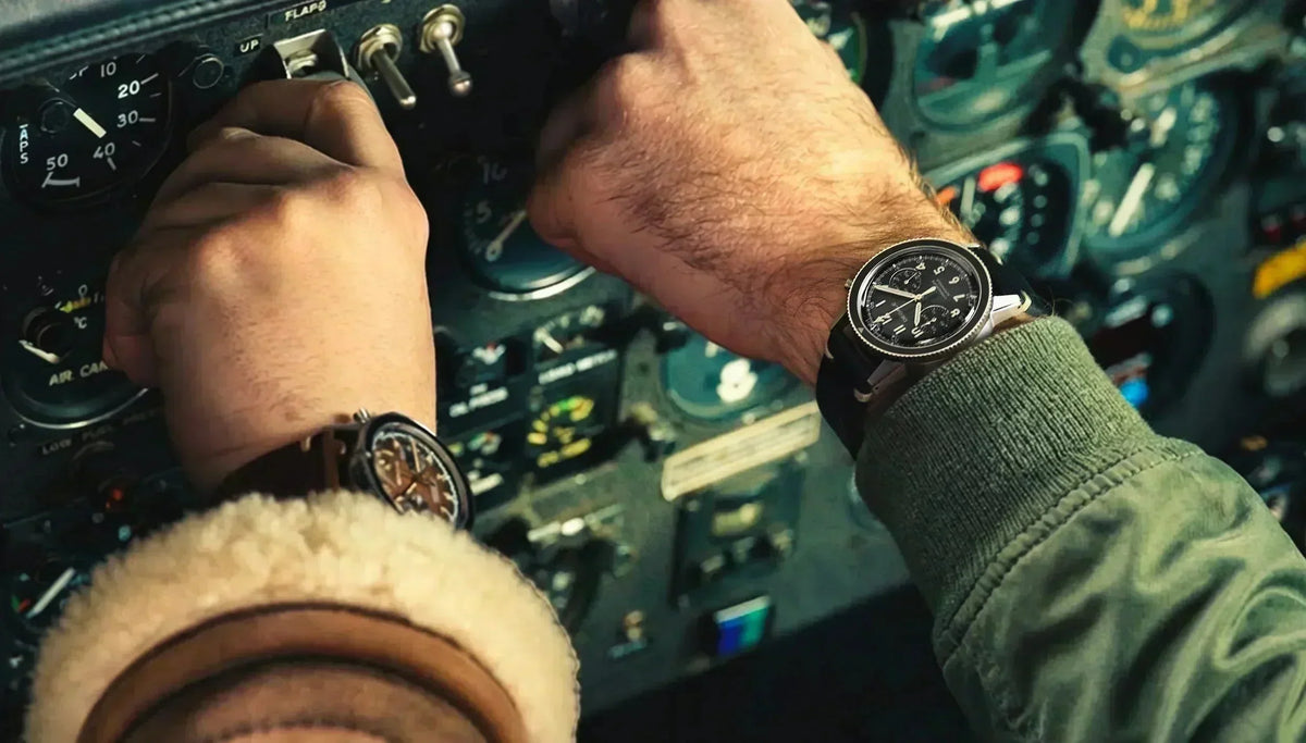 Chronographe d'aviateur : l'histoire des montres qui ont conquis le ciel - Dédale Watches