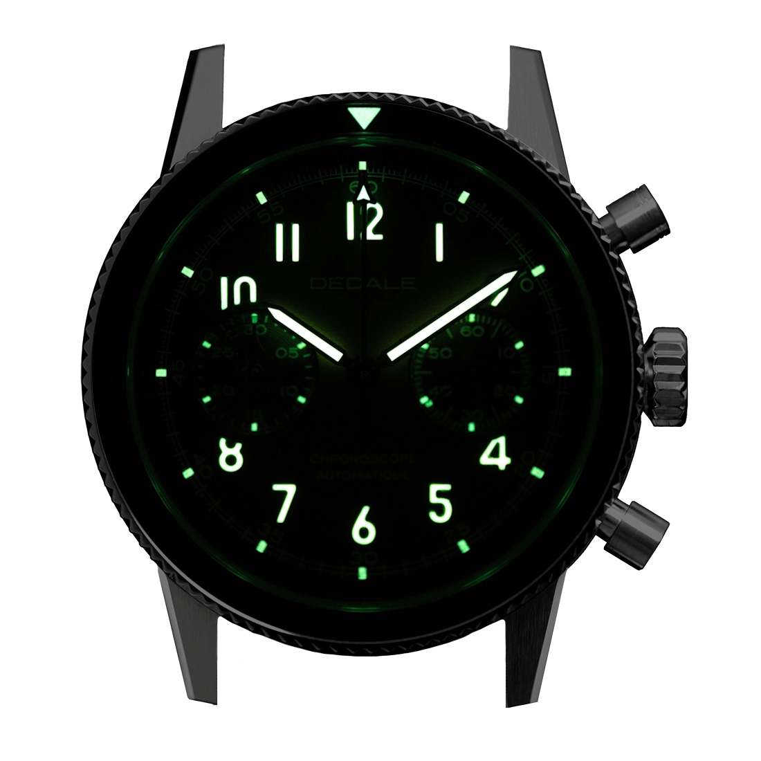 Swiss Super-LumiNova Old Radium Grade X1 sur Dédale Waypoint WP-01 Alfa Zulu