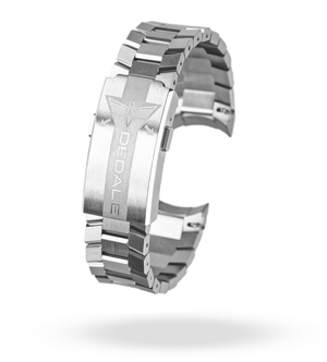 Bracelet de montre Dédale en acier inoxydable brossé et poli, caractère et singularité