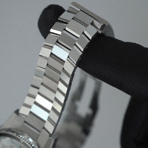 Détails du bracelet de montre en acier inoxydable 316L WingSteel de DÉDALE