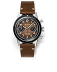WP-01 ALFA ZULU - Chronographe automatique aviation - cadran arron dégradé fait main, insert saphir, bracelet en cuir italien | DÉDALE Watches