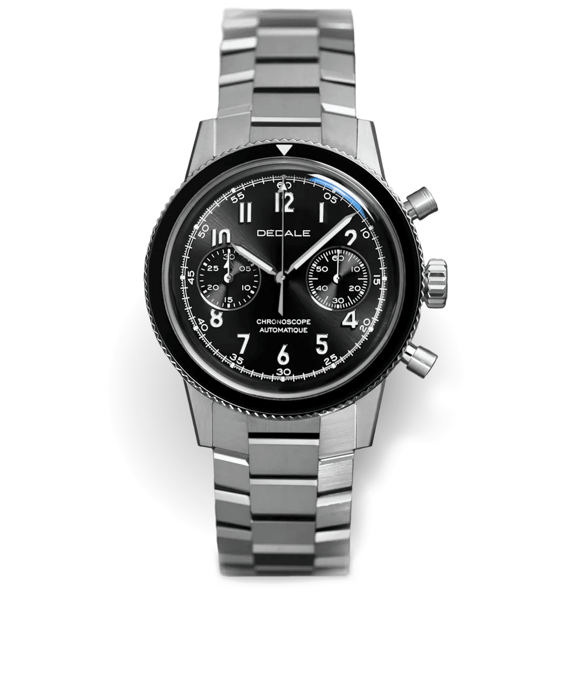 WP-01 NOVEMBER et bracelet WingSteel en acier inoxydable 316L -chronographe automatique du pilote moderne | Dédale Watches