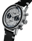 WP-01 SIDUS de côté - Cadran en météorite, minuterie émaillée et insert de lunette en saphir. Chronographe de pilote DÉDALE