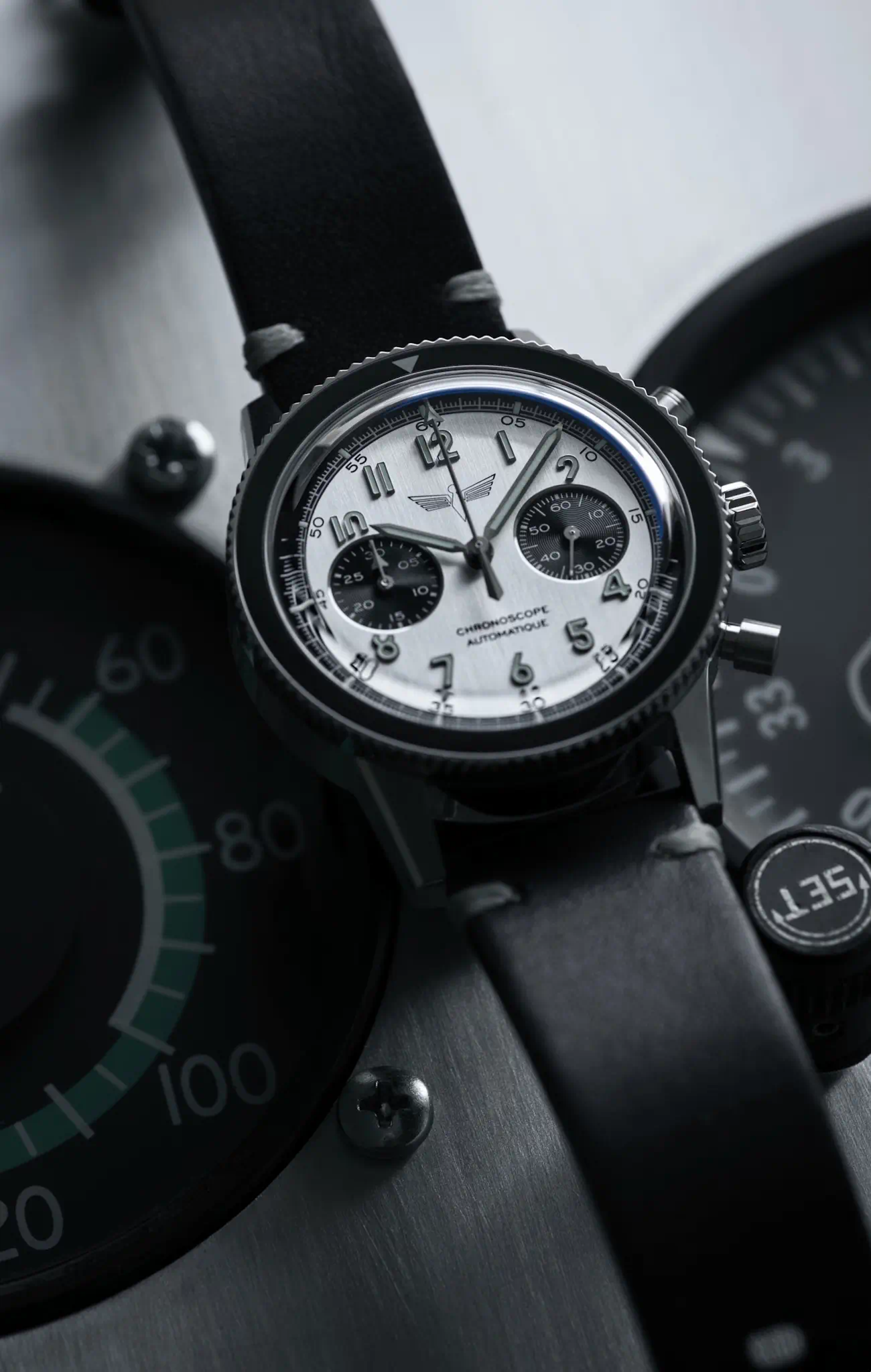 Montre de pilote chronographe français automatique
