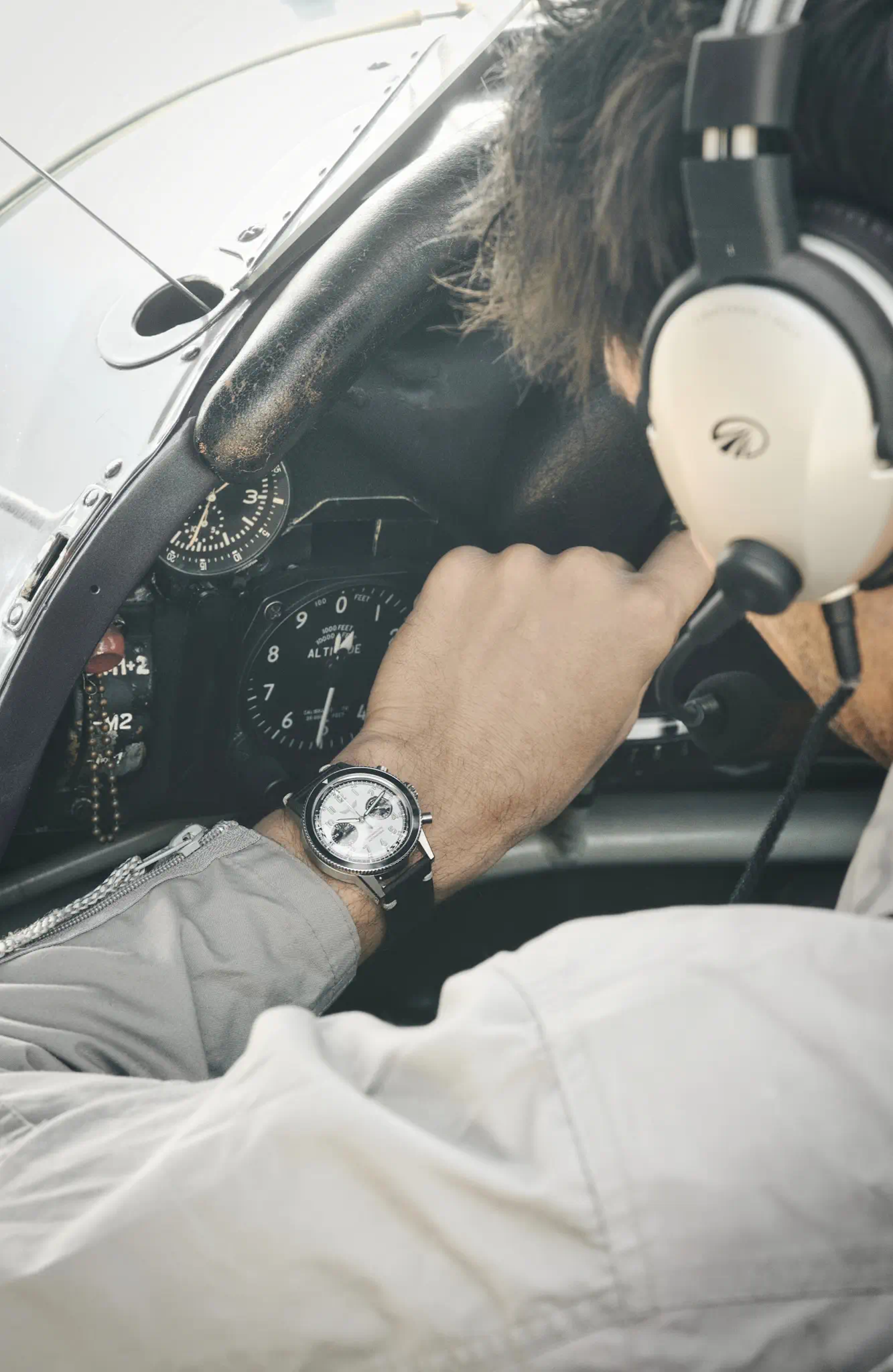 Chronographe automatique français de pilote Dédale Waypoint Papa