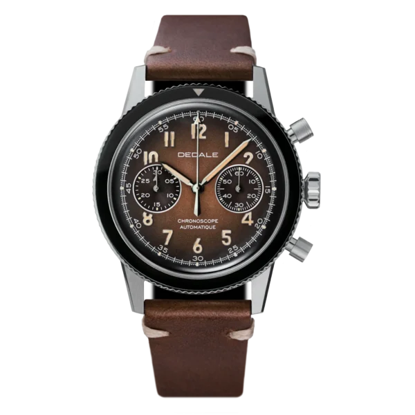 Montre chronographe français de pilote avion vintage
