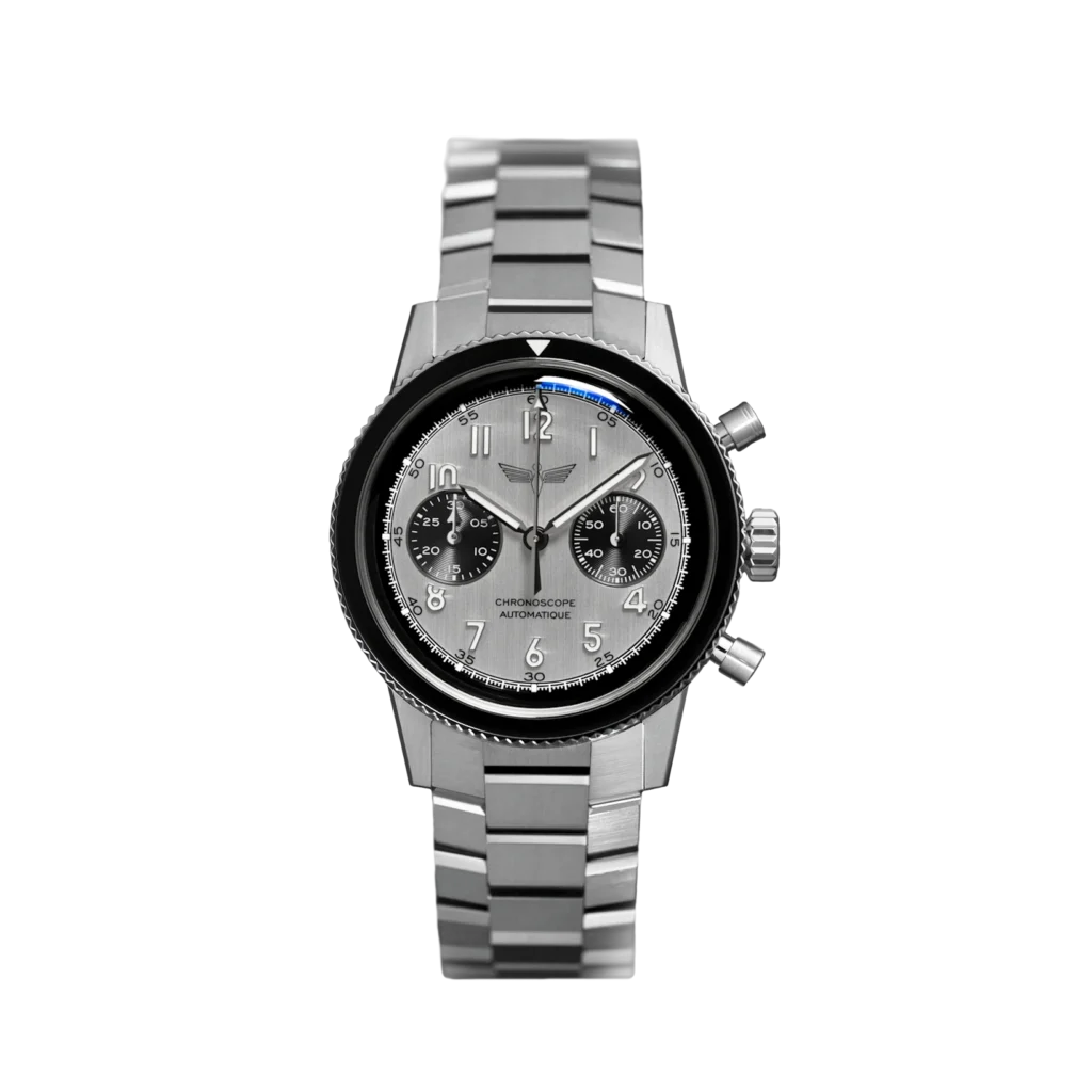 Montre chronographe français de pilote avion