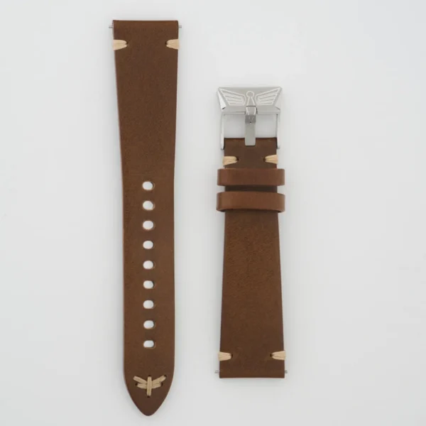 Bracelet cuir marron vintage