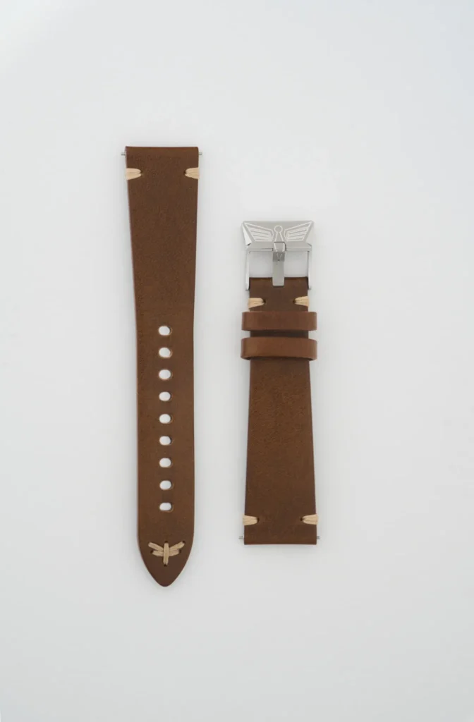 Bracelet cuir marron vintage