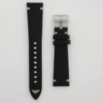 Bracelet en cuir italien noir