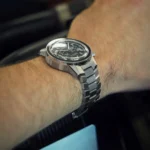 Chronographe bracelet acier