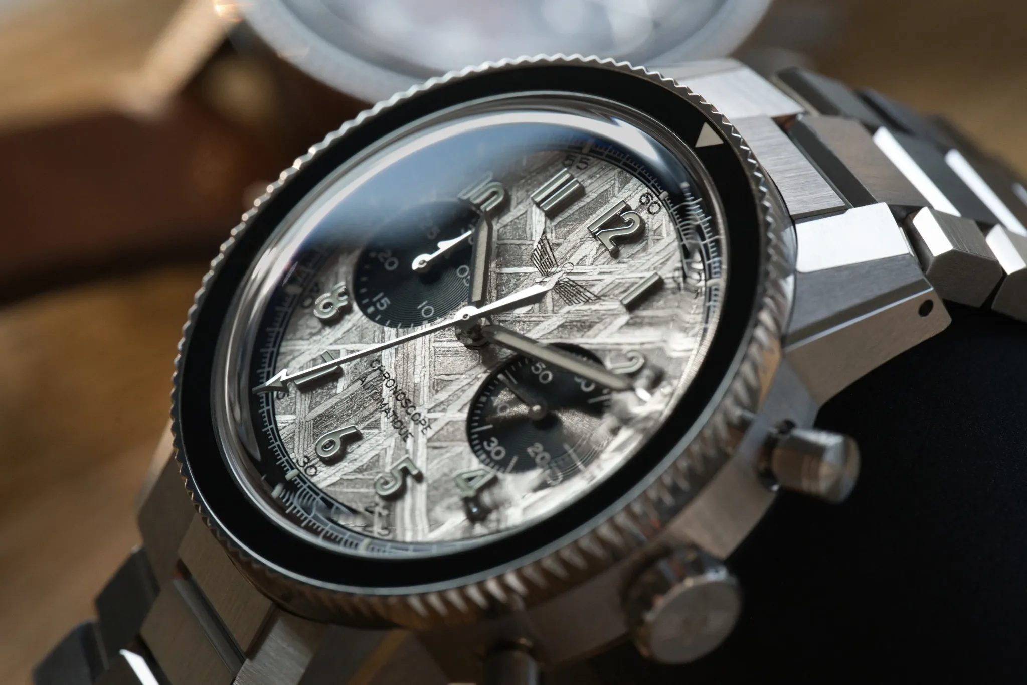 Waypoint Sidus montre automatique chronographe cadran météorite