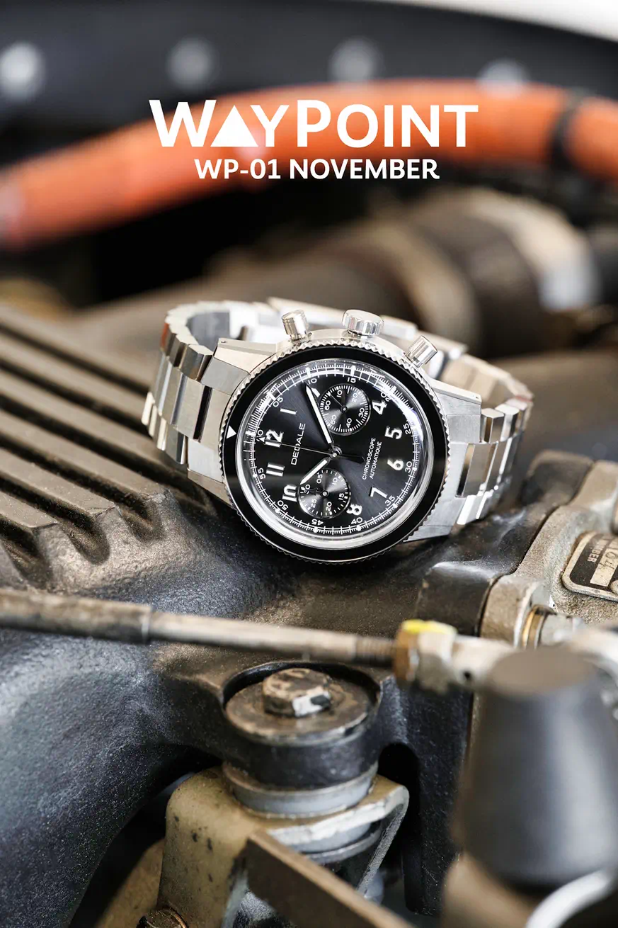 Dédale Waypoint - La montre française automatique du pilote moderne