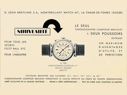Publicité Chronographe Breitling