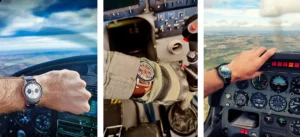 Cockpit avion chronographe français Dedale