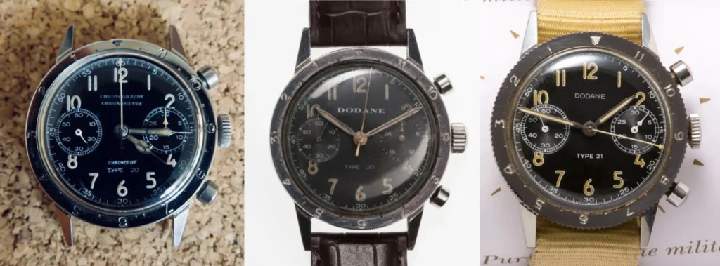 Chronographe Dodane Type 20 et Type 21