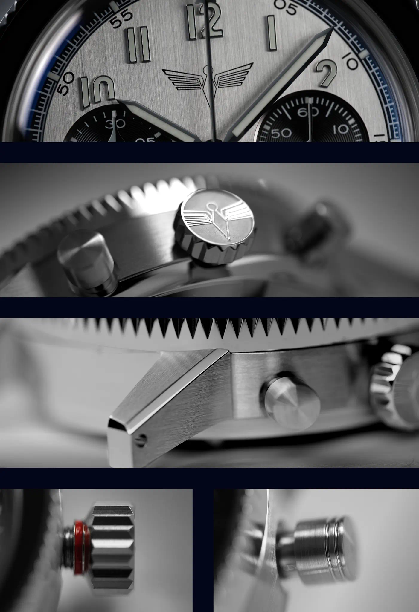 Chronographe automatique français aviator