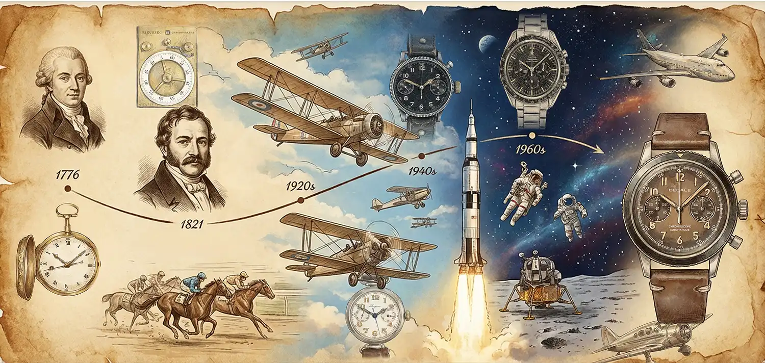 Histoire chronographe et chronoscope